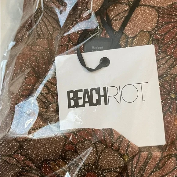 Beach Riot Floral Long Sleeve Dress - orange and Brown - Picture 10 of 10